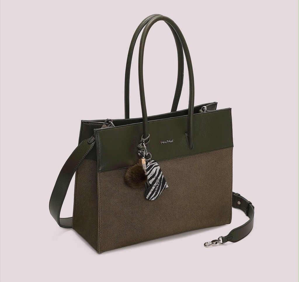 BORSA TOTE CON CHARM E CUORE- MIMI’ MUA’