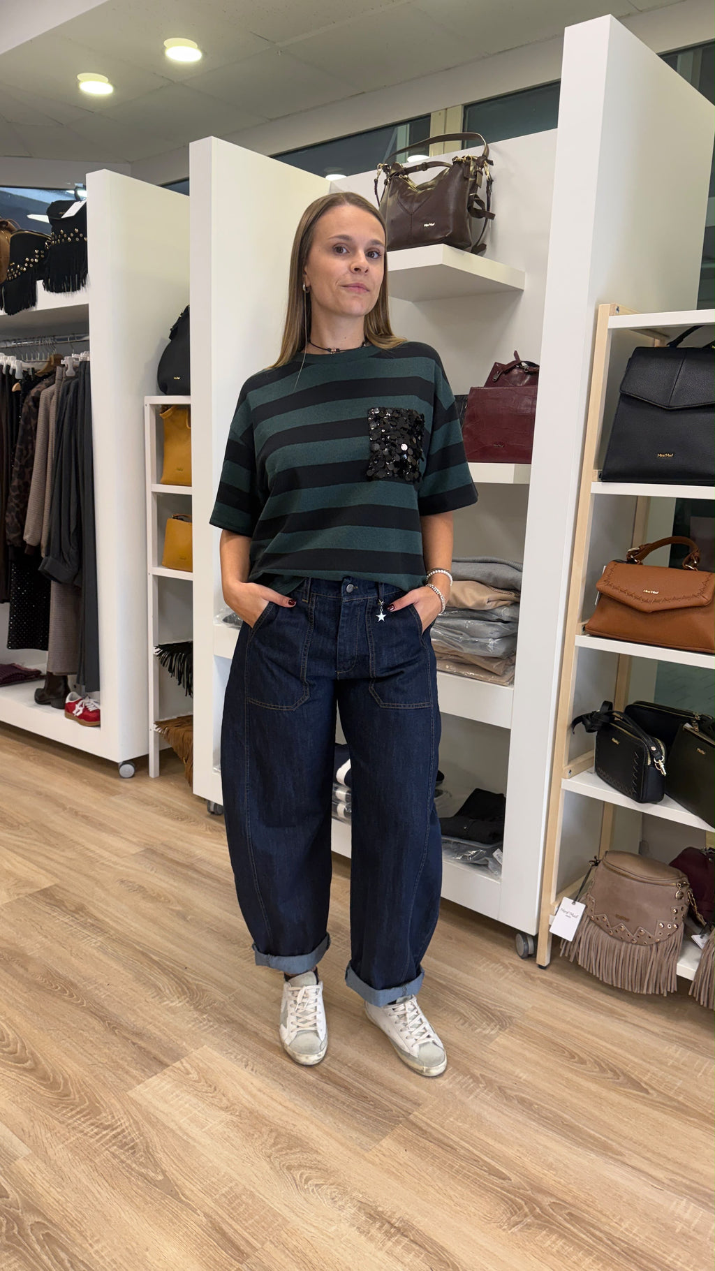 JEANS BAGGY modello stellina