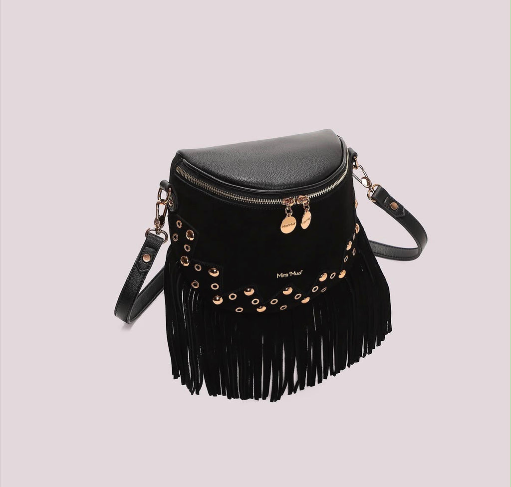 BORSA MARSUPIO CON FRANGE E BORCHIE- MIMI’ MUA’
