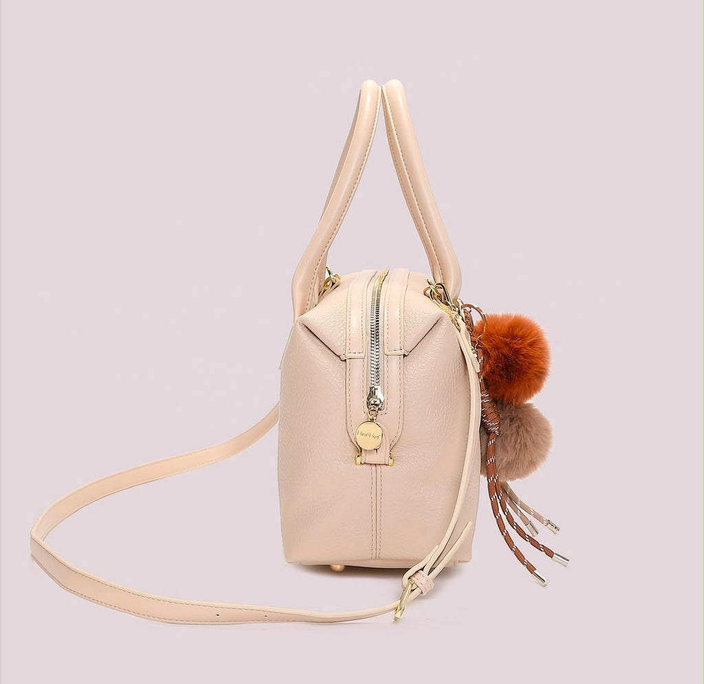 BORSA A BAULETTO CON DETTAGLIO APPESO- MIMI’ MUA’