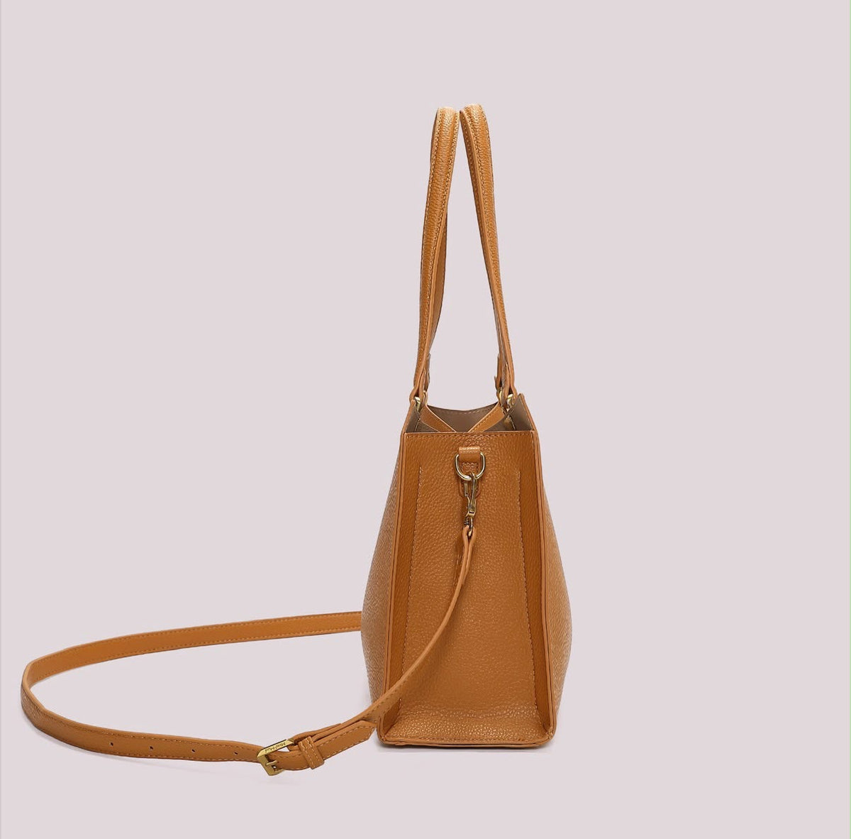 BORSA SHOPPING CON DETTAGLI SATINATI
