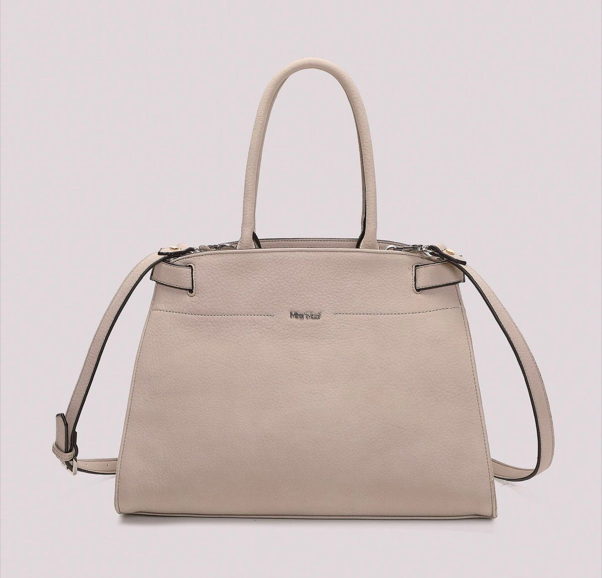BORSA SHOPPING CON FIANCHI EFFETTO CAMOSCIO MISURA MAXI- MIMI’ MUA’