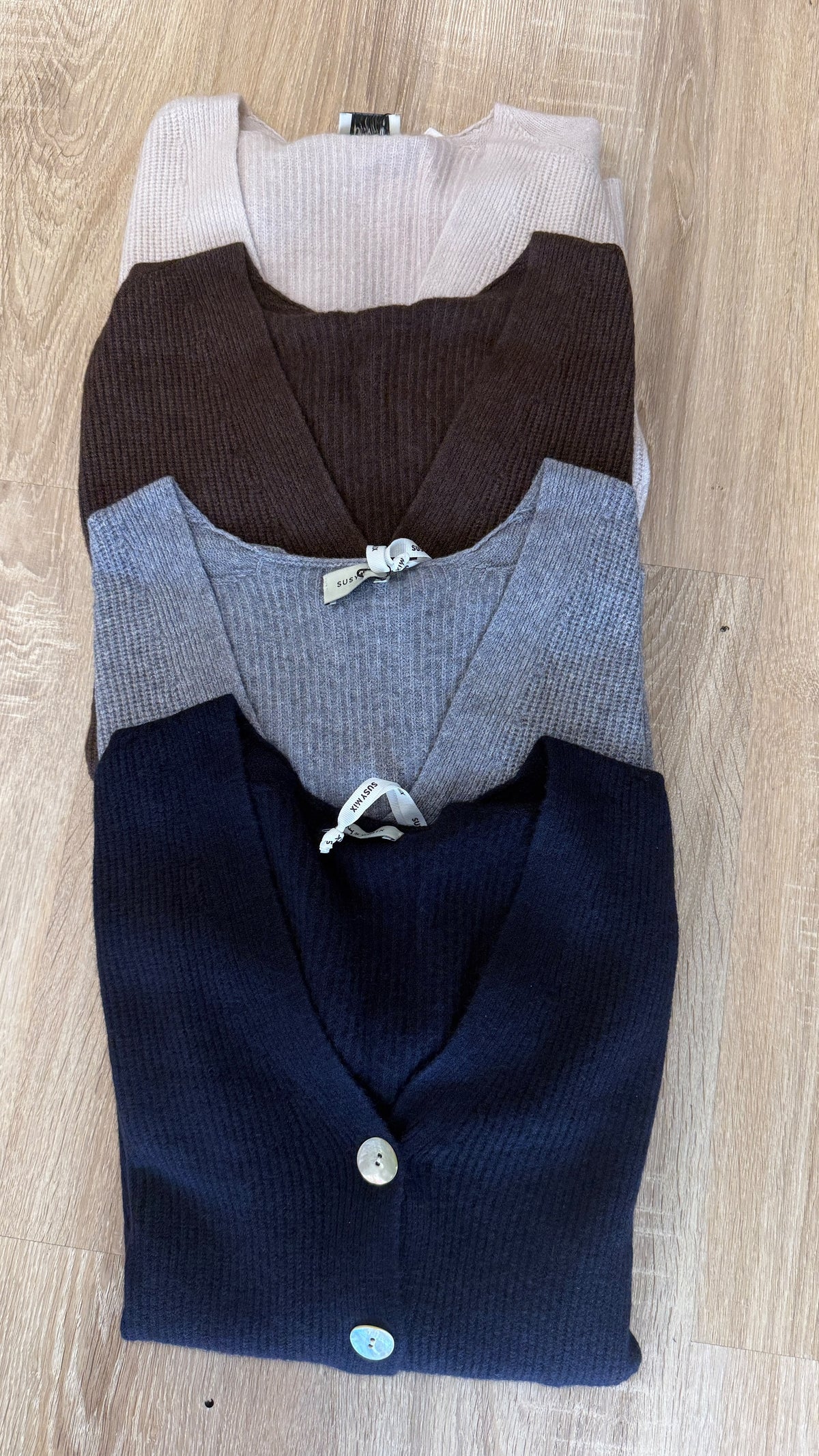 GILET OVER in maglia con bottoni