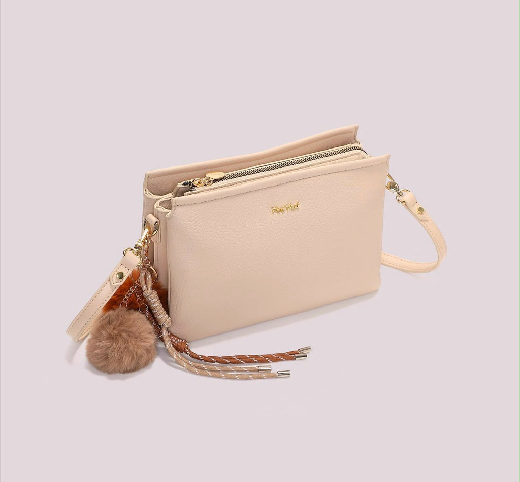 BORSA A TRACOLLA CON DETTAGLIO APPESO- MIMI’ MUA’