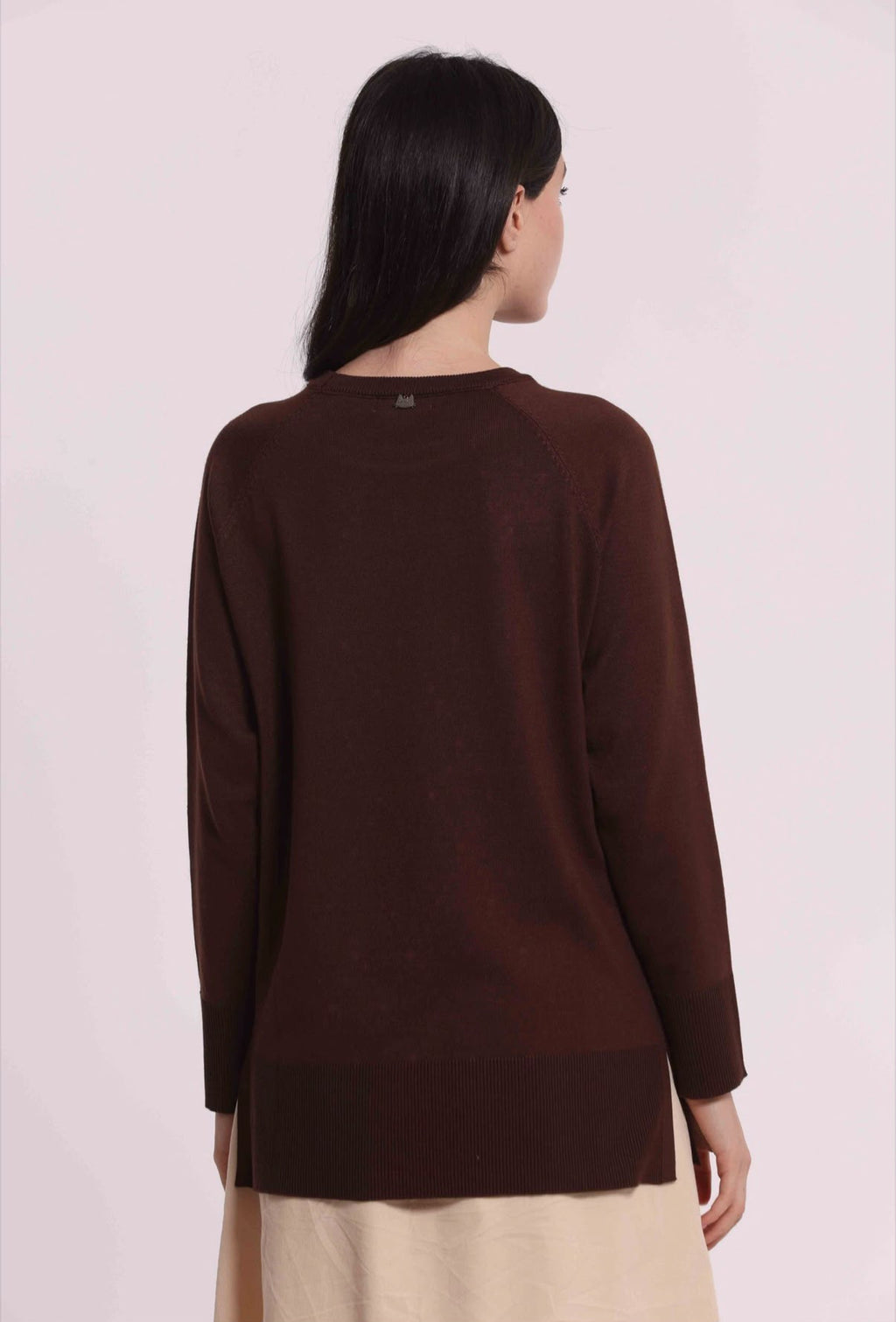 MAGLIA CON STRASS E COLLO REMOVIBILE