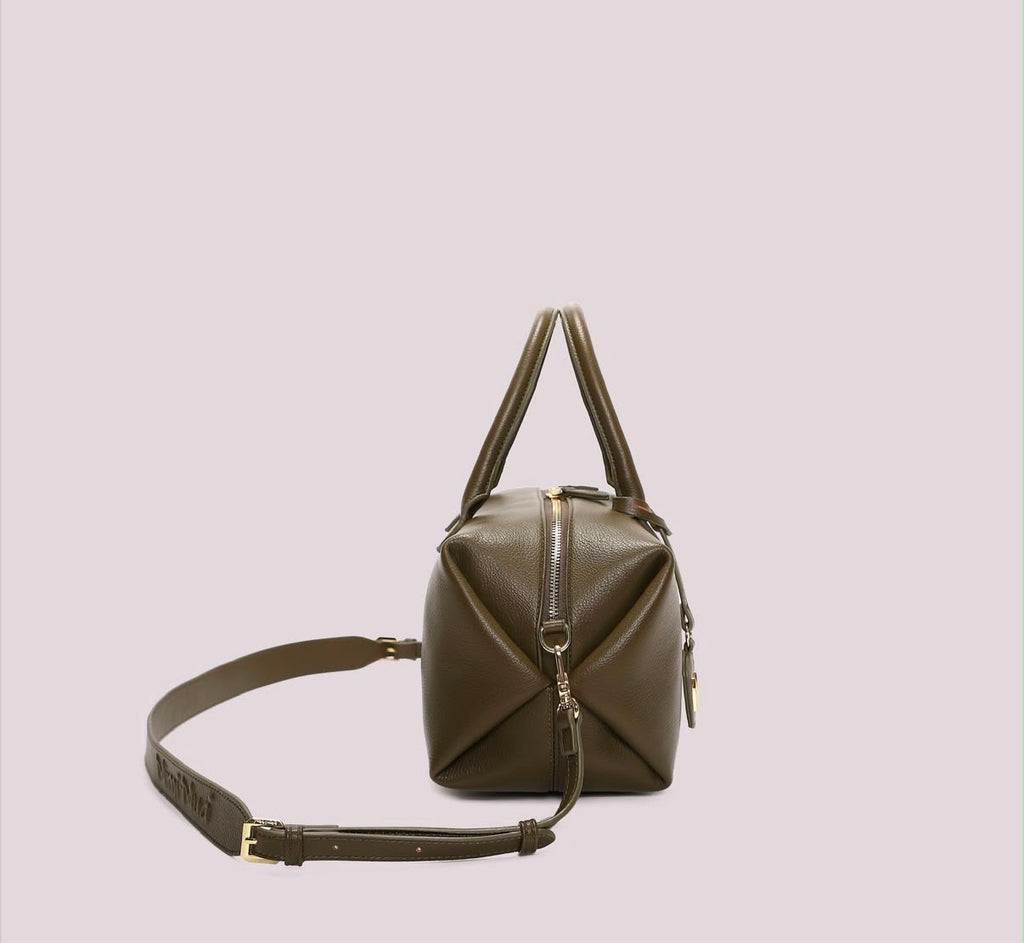 BORSA A BAULETTO MEDIA CON TARGHETTA LOGATA MIMI’ MUA’