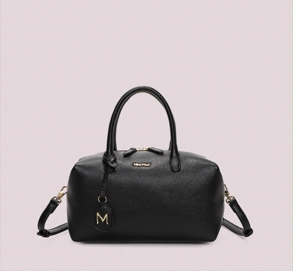 BORSA A BAULETTO MEDIA CON TARGHETTA LOGATA MIMI’ MUA’