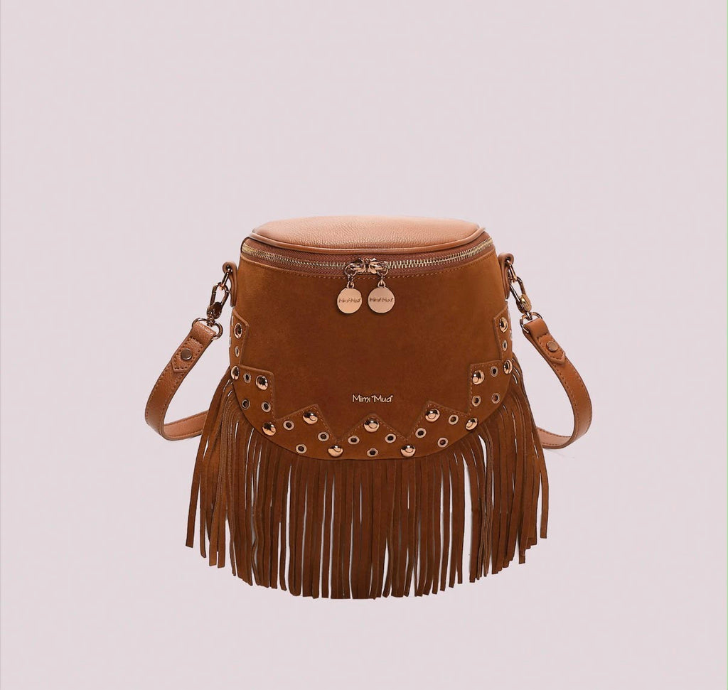 BORSA MARSUPIO CON FRANGE E BORCHIE- MIMI’ MUA’