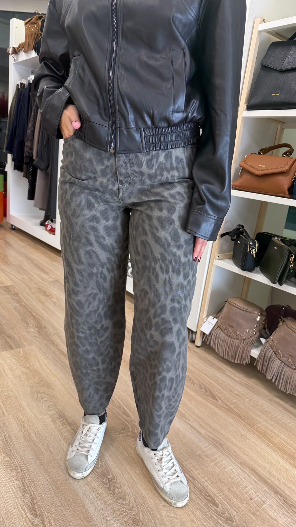 PANTALONE DENIM MACULATO