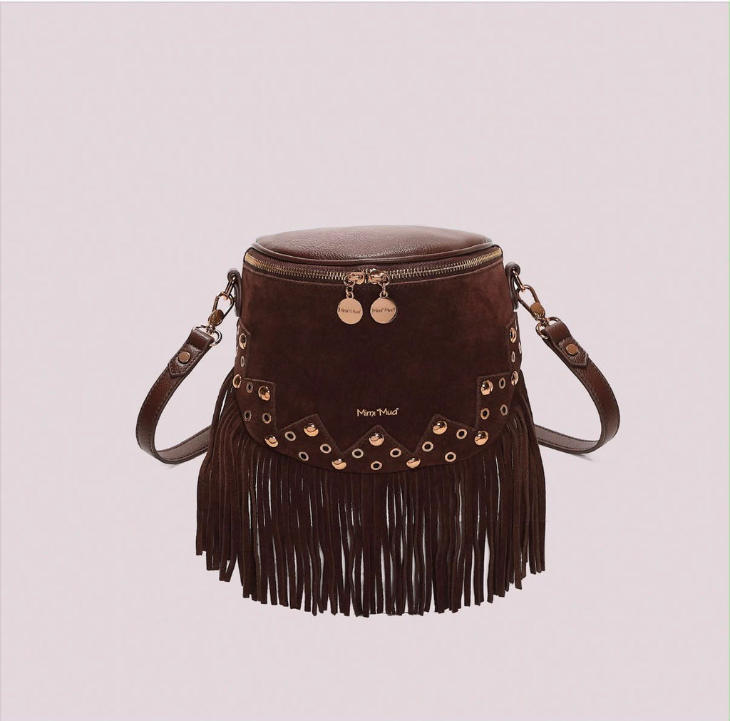BORSA MARSUPIO CON FRANGE E BORCHIE- MIMI’ MUA’