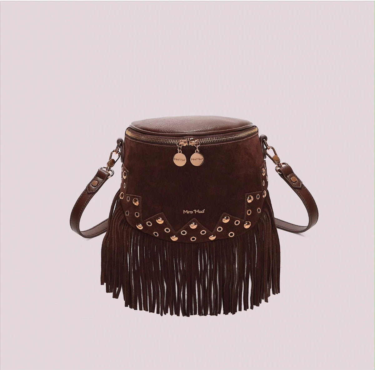 BORSA MARSUPIO CON FRANGE E BORCHIE- MIMI’ MUA’