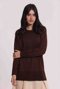MAGLIA CON STRASS E COLLO REMOVIBILE
