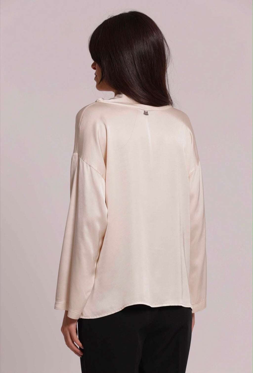 BLUSA OVER IN RASO VISCOSA-MIMI’ MUA’